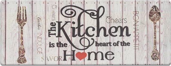 Keukenloper keukenmat, 44 x 120 cm, pvc, antislip, waterdicht, onderhoudsvriendelijk, anti-vermoeidheid, keukentapijt (kitchen home)