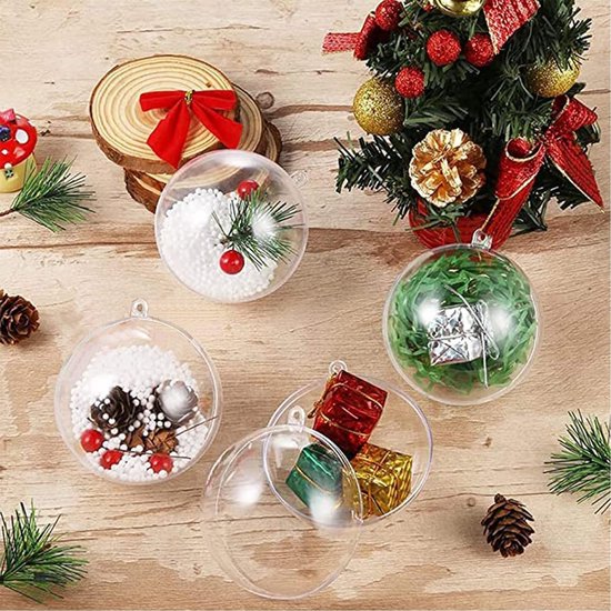 Deelbare Plastic Kerstballen 2025 Kata Tricia