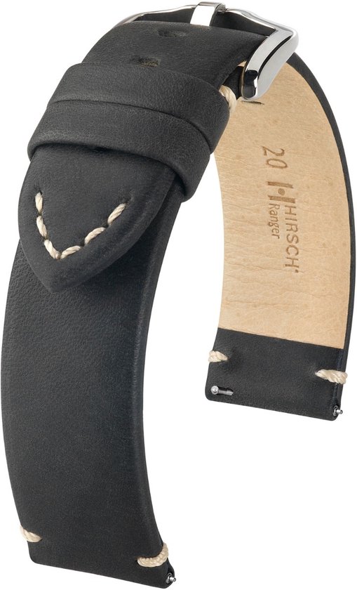 Hirsch Ranger Horlogeband L. 20mm Zwart