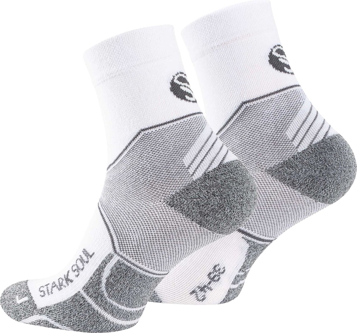 Lavendel SS 2 Paar Sport Sokken - Ideaal voor Prestaties - Hardloopsokken / Wit / 39-42
