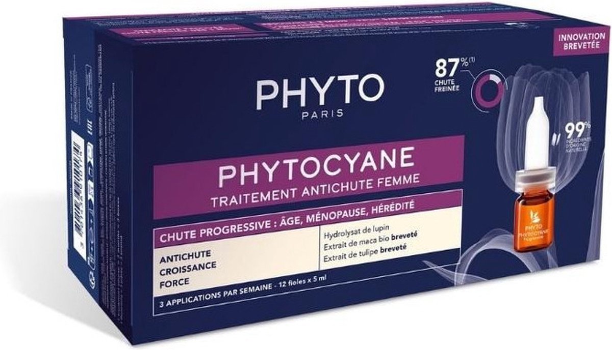 Goedkoopste Anti-Hair Loss Ampoulles Phyto Paris Phytocyane Progressive 12 x 5 ml