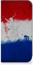 Flip Cover Geschikt voor iPhone 15 Pro Max Telefoonhoesje Nederlandse Vlag