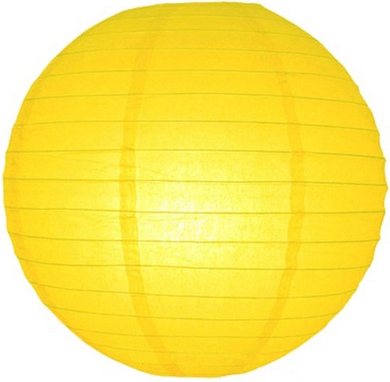 Lampionstokje 40 cm - met lampion - geel - D25 cm - Sint Maarten — afbeelding 5