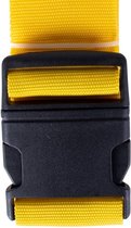 kofferriem/bagageriem/kofferband - 180 cm - geel - koffer beveiliging