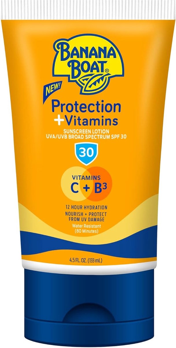 Goedkoopste Banana Boat Zonnebrand SPF 30 - Hydraterende Lotion met Vitamine C Niacinamide B3 - 133 ml