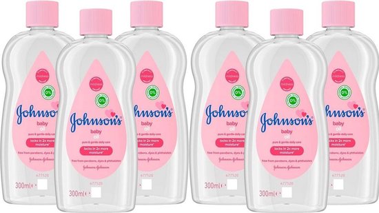 Johnson's Baby Oil Regular - Pack économique 6 x 200 ml