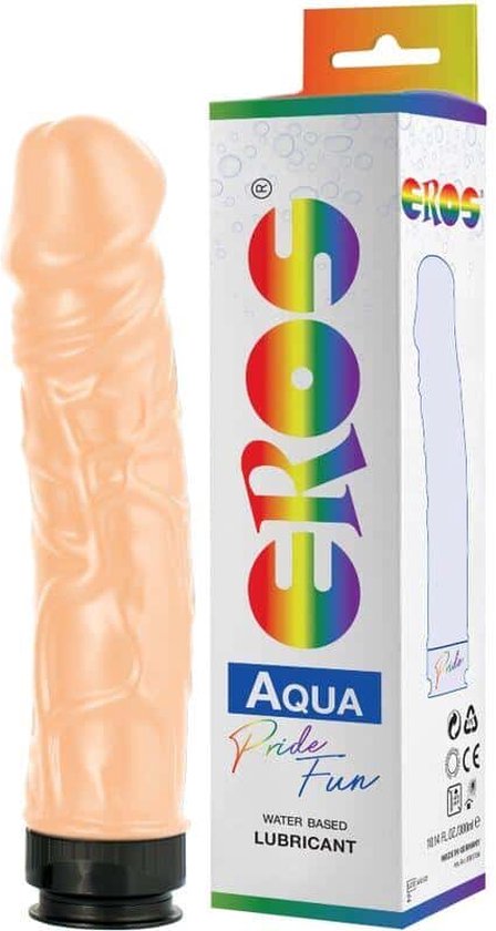 EROS TOY BOTTLES | Eros Aqua Pride Dildo And Waterbased Lubricant | Dildo | Sex Toy for Woman