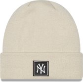 New Era Beanie / Muts - NY Yankees Muts - Stone - Cuff Knit - Winter '23 Collection - New York Yankees Beanie - Muts Heren - Muts Dames - Mutsen