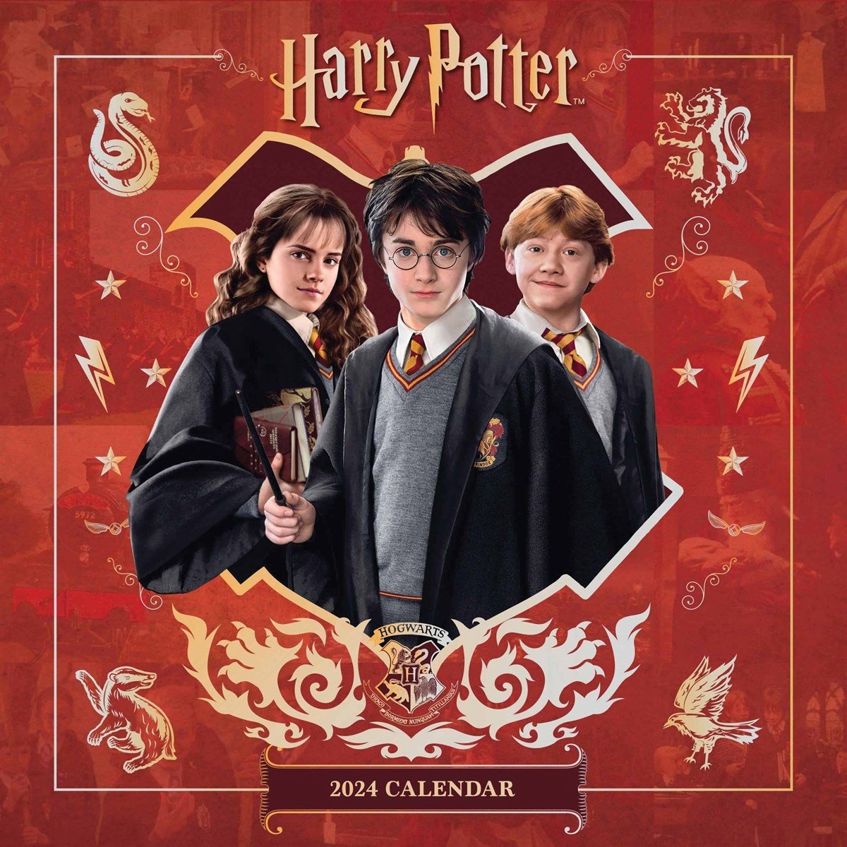 HARRY POTTER - Calendrier Mural 2024 - 30 x 30 cm