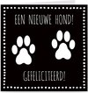 Nieuwe hond | pootafdrukken