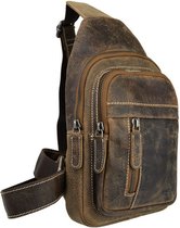 Crossbody Tas Heren Leer - Slingbag Heren - Leren Crossbody Rugzak - Cross body Schoudertas Heren - Luxe Herentas