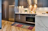 Runner Haltapijt Keukencollectie Wasbaar Modern design, waardevol gebruik voor tapijtlopers, antislip- en keukenlopers | Handig keukenkleed, wasbaar (Spices, 60x200)