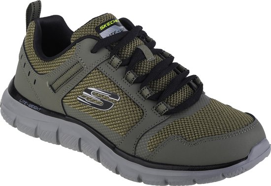 Skechers Track-Knockhill 232001-OLBK, Mannen, Groen, Sneakers, maat: 47,5