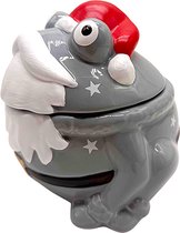 Pomme Pidou Storage Jar Kerst Kikker Freddy 001 (15x15x15cm - Keramiek)