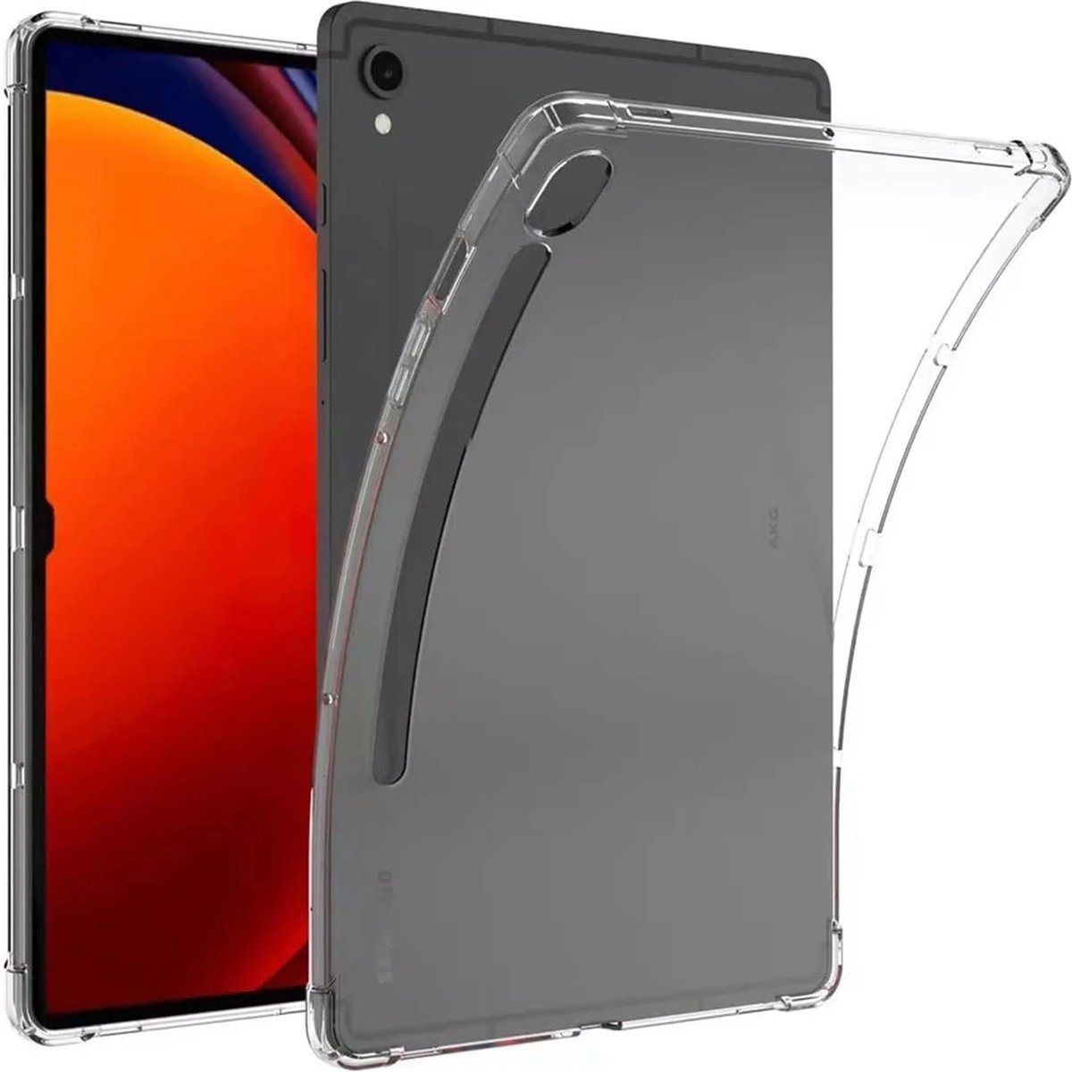 Schokbestendige TPU Hoes Transparant voor de Samsung Galaxy Tab S9 - Shockproof Back Cover Doorzichtig