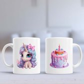 Mok Cute Unicorn - Cute - Gift - Cadeau - Unicorn - Adorable - CutiePie - Sweet - Lovely - Pretty - Schattig - Lief - Mooi - Snoezig