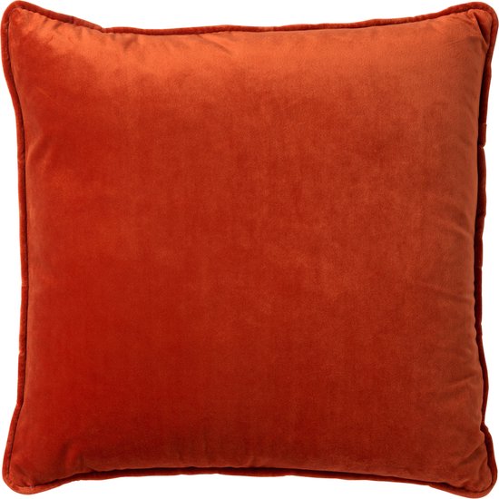 Dutch Decor FINNA - Kussenhoes 45x45 cm 100% gerecycled polyester - Eco Line collectie - Potters Clay - oranje - met rits