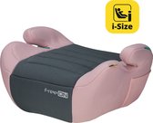 FreeON Booster - Zitverhoger Comfy - i-Size - Zwart-Roze (125 - 150cm)