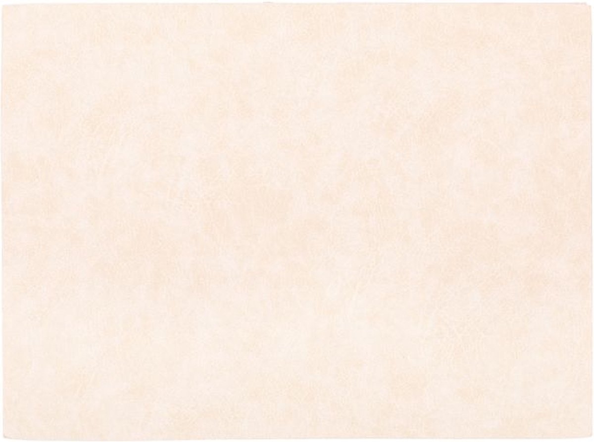Placemat TROJA - SET/6 - kunstleer - 33x45 cm, crème