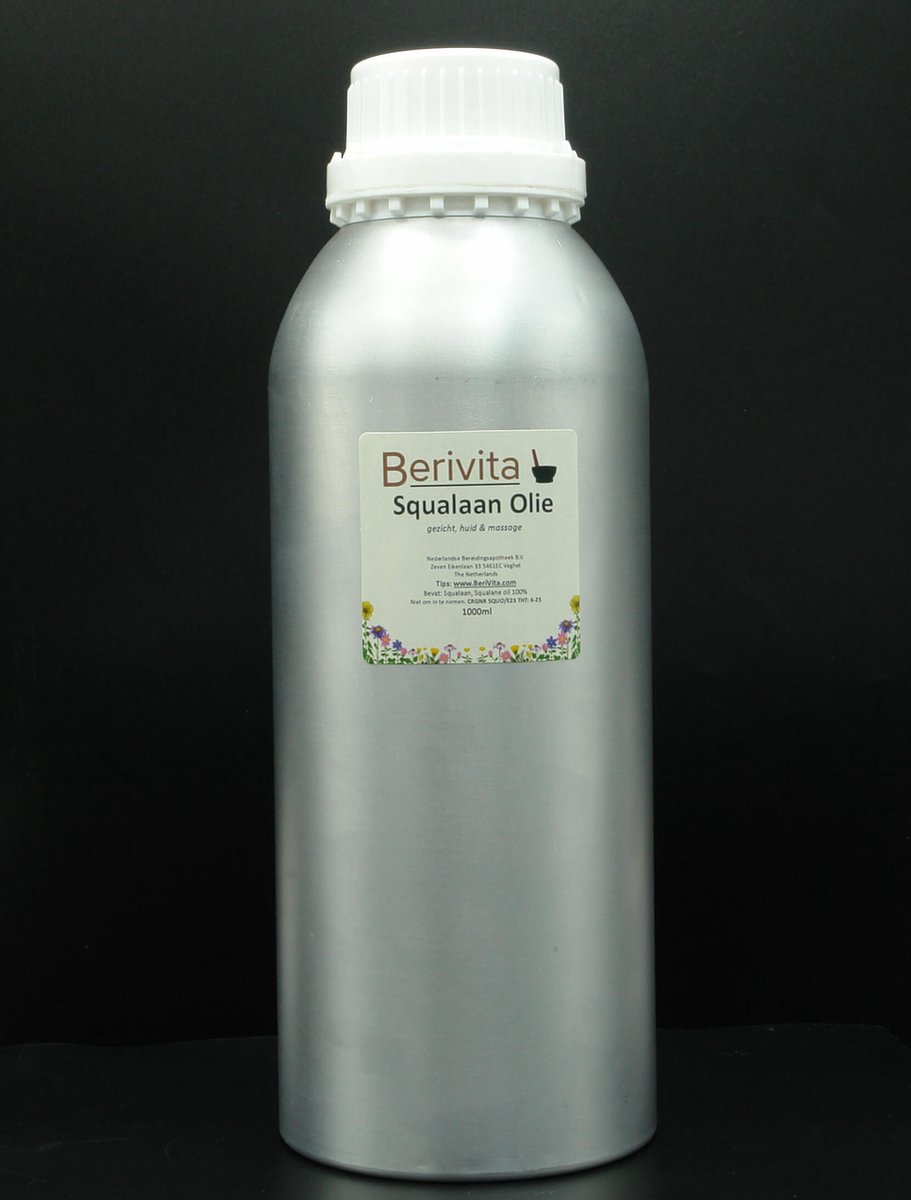 Goedkoopste Squalaan Olie Liter - Huidolie uit Olijven - 100 Plantaardig - Squalane Oil - 1000ml