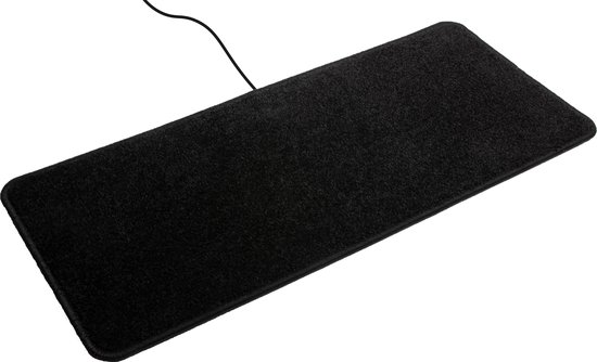 HEATEK | Energiebesparende infrarood verwarming | 100x50cm | 64W | Charcoal Black | warme voeten mat, voeten verwarming, verwarmingsmat