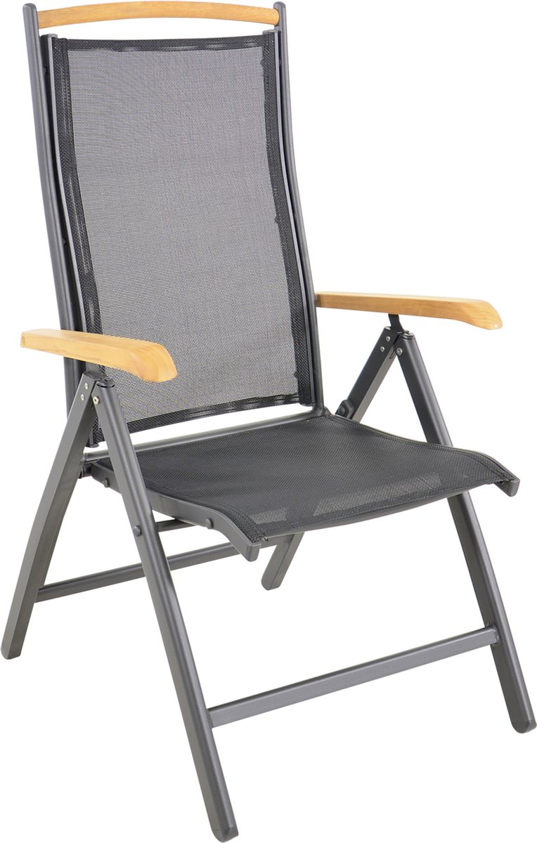 Standenstoel Monza - zwart (Set van 2)