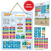 DotasToys Magnetische Kinderkalender 2023 - 2029 - Nederlands - Montessori Speelgoed - Kalender Kinderen - Maandkalender - Kinder Wandkalender