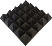 Acoustific-Akoestisch Pyramide wandpaneel-Studioschuim-Met zelfklevende tape-30x30x7cm
