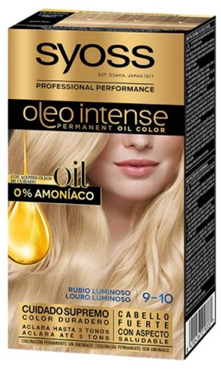 Goedkoopste Permanent Dye Olio Intense Syoss Nº 9,10 Luminous Blonde
