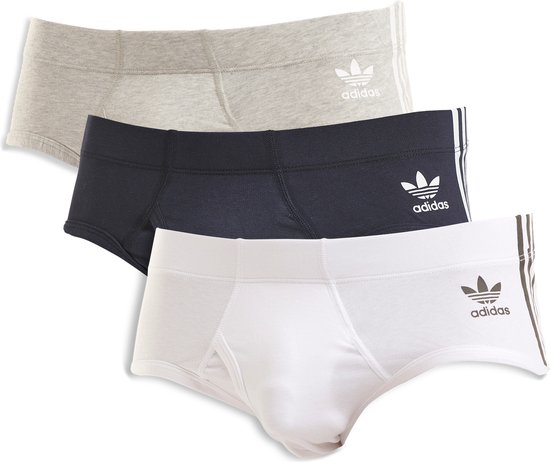 Adidas Originals Brief (3PK) Heren Onderbroek - assorted - Maat XXL