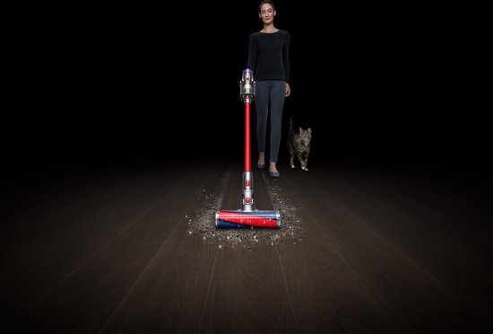 Dyson V11 Fluffy - Steelstofzuiger - Rood - 185 Air Watts - Speciale zachte roller