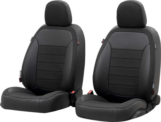 Housse de siège universelle en cuir/tissu 'Comfortline' Noir/Gris