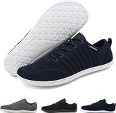 Somic Chaussures de Course pour Hommes- Chaussures de fitness - Textile en maille respirante - Semelle plate - Sneaker de chaussure de sport - Blauw - Taille 41