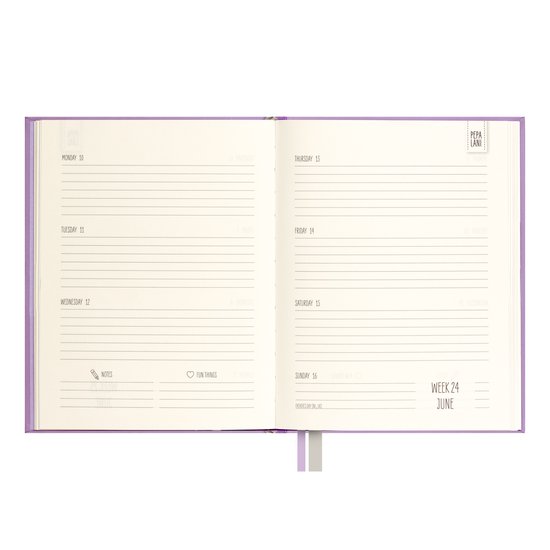 Pepa lani diary 2024 A5 Pretty pink
