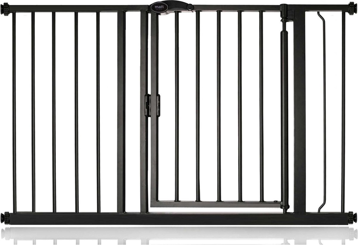 Bettacare Auto-Close Klemhek, Hondenhekje, 118.2cm - 125.2cm, Zwart