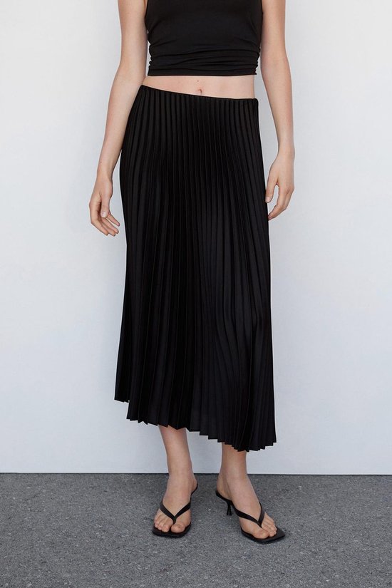 Mango Rok Middellange Plisserok 57054396 99 Dames Maat M bol
