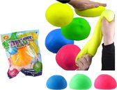 Neon stressbal knijpbal 11 cm - 1 exemplaar - Stretch - Knijp - Stuiterbal - Kinderen - Fidget - Spaar ze allemaal