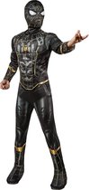 Rubies - Spiderman Kostuum - Spider Man Black And Gold Kostuum Kind - Zwart, Goud - Maat 96 - Carnavalskleding - Verkleedkleding