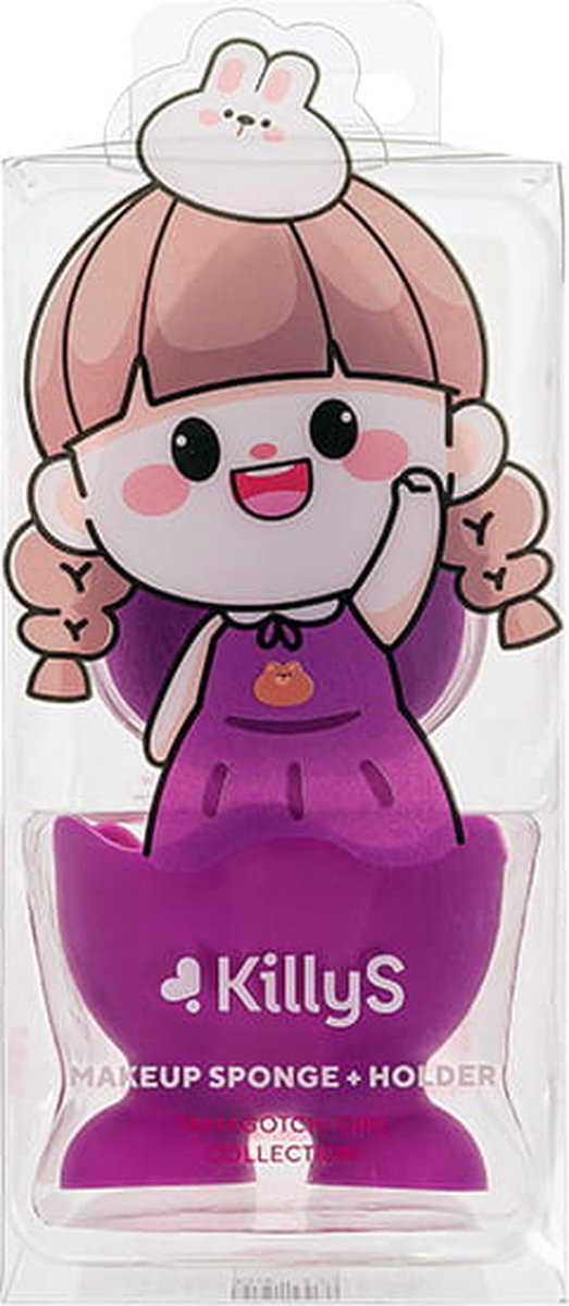 Tamagotchi Girl make-up spons met standaard Violet 1pc.