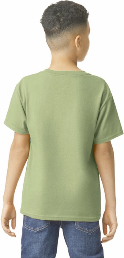 T-shirt Kind 7/8 years (M) Gildan Ronde hals Korte mouw Kiwi (x72) 100% Katoen