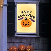 Fiestas Guirca - Raamdecoratie Gel Happy Halloween (20x25cm) - Halloween - Halloween Decoratie - Halloween Versiering