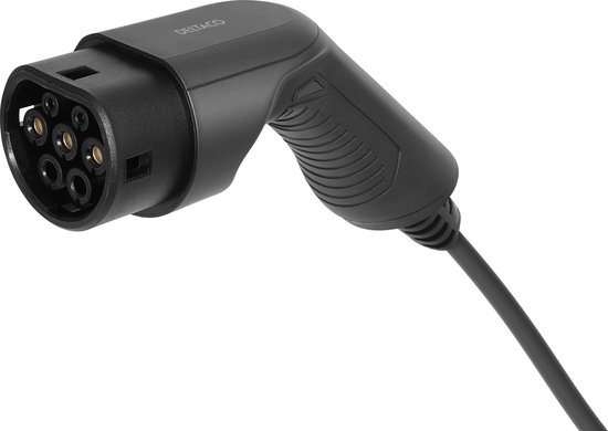 dé Adapter type 2 naar Schuko 16 A, 0,6 m, eenvoudig opladen aan oplaadklemmen/wallbox 230 V, IP55 voor elektrische fietsen, elektrische scooters en motorfietsen, niet voor V2L