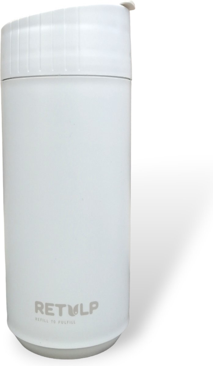 Retulp Bio Premium Beker - Koffiebeker to go - 425 ml - Wit