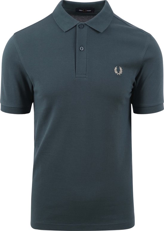 Fred Perry - Polo Plain Petrol - Slim-fit - Heren Poloshirt Maat S