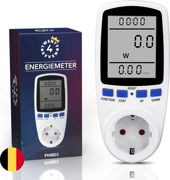 Twenty4seven® Elektriciteitsmeter België - Energiemeter Verbruiksmeter - P1 Meter - Multimeter - Kwh Meter