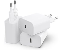 3-Pack 20W USB C Power Adapter - Snellader Lader Stekker Oplaadstekker Blokje Oplader