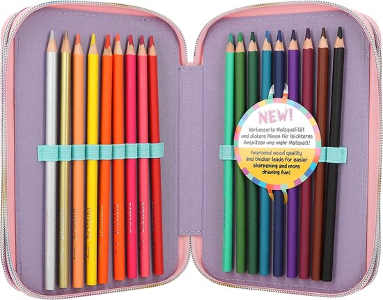 Topmodel 3-Vaks Etui Met Applicatie Vakje