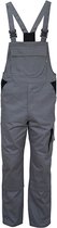 Carson Workwear 'Contrast Bib Pants' Tuinbroek/Overall Grey - 98