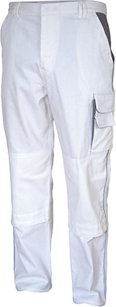 Carson Workwear 'Contrast Work Pants' Outdoorbroek White - 25