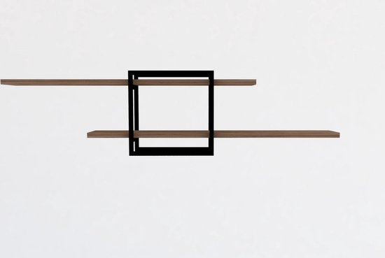 Woonaccessoires - Muurplank van Dennen Melamine Gecoate Deeltjesbord - Afmetingen 120x18x30cm - Stijlvolle Inrichting voor Elke Kamer